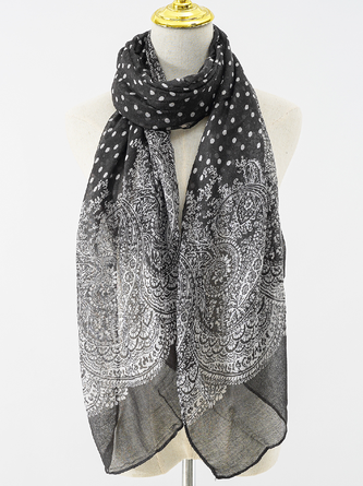 Boho Silk Ethnic Pattern Scarf Shawl Holiday Beach Women