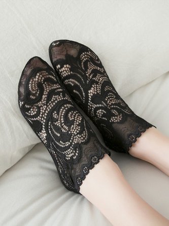 Casual Lace Paisley Ethnic Pattern Socks Women's Jewelry