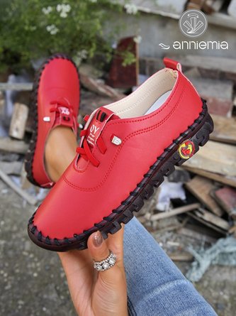 Comfort Soft Massage Leather Casual Flats
