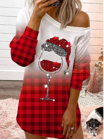 Casual Crew Neck Dress