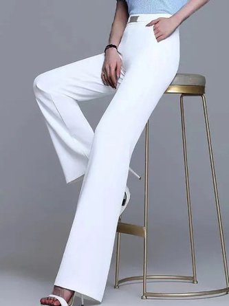 Urban Plain Regular Fit Pants With No