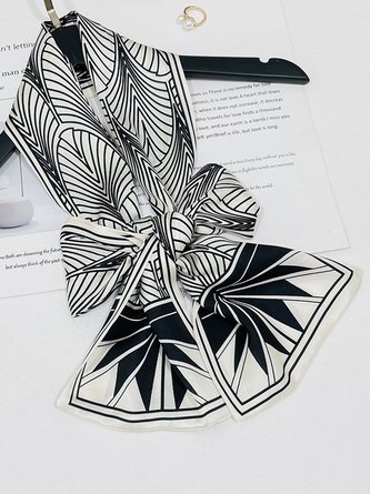 Floral Geometric Color Block Lightweight Multipurpose Scarf