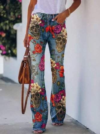 Loose 3D Printing Casual Pants