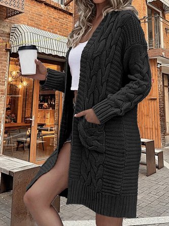 Others Casual Plain Cardigan