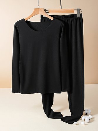 Loose Knitted Casual Two-Piece Set