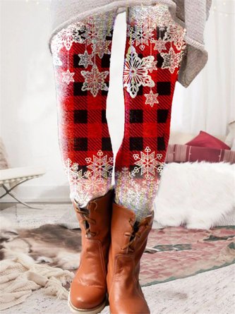 Tight Casual Christmas Legging