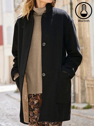 Pocket Stitching Casual Coat