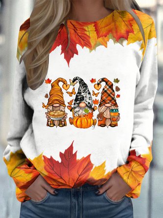 Crew Neck Casual Loose Halloween Sweatshirt