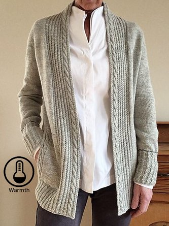 Yarn/Wool Yarn Casual Cardigan