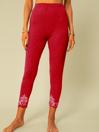 Casual Floral Leggings