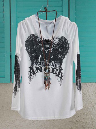 Casual Long Sleeve V Neck Top