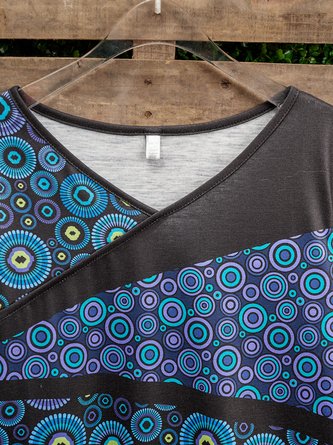 Long Sleeve Casual Printed Crew Neck T-shirt