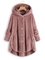zolucky Cozy Fleece Hooded Sherpa Coat Symmetrical Button Teddy Bear Coats