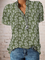 Plus size Vintage Short Sleeve Floral T-shirt