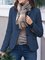 Women Work Pockets Solid Blazer Plus Size Coat