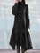 Cotton-Blend Solid Casual Overcoat