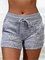 Women Basic Stretch Yoga Sports Waist Stretch Leisure Shorts