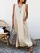 Linen Sleeveless A-Line Weaving Dress