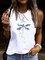Women's Summer Printed Crew Neck Sleeveless Tops