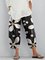 Vintage Floral Printed Pockets Plus Size Casual Pants