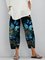 Printed Pockets Casual Pants