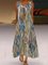 Polyester Cotton Sleeveless Statement Crew Neck Knitting Dress