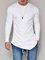 Solid Color Round Neck Men's Long Sleeve Casual Tee