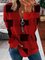 Christmas Xmas Long Sleeve Plus Size Printed Tops Sweatshirts
