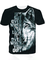 3D Digital Animal Series Printed Street Fashion Men's Sports Short-sleeved T-shirt