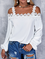 Lace Spaghetti Long Sleeve Casual Long sleeve tops