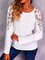 Loosen Crew Neck Cotton Blends Long Sleeve T-shirt
