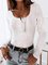 Cotton Blends Solid Long sleeve tops