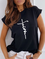 Plus size Faith Printed Short Sleeve Short Sleeve T-shirt