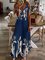 Regular Fit Floral V Neck Long sleeve Knit Dress