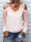 Plain Spaghetti Long Sleeve T-shirt