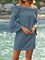 Flare Sleeve Long Sleeve Woven Dress