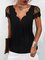 Casual Short Sleeve V Neck Plus Size Tops T-shirts