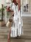 Striped Short Sleeve V Neck Plus Size Casual Dresses