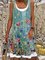 Cotton Casual Floral Short Sleeve Knitting Dress
