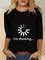 I'm Thinking Long Sleeve Round Neck Plus Size Printed Tops T-shirts