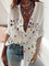Floral-Print Long Sleeve Blouse