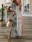 Casual Floral Short Sleeve V Neck Plus Size Printed Dress