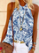 Plus size Halter Boho Sleeveless Tops