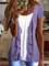 Round Neck Plain Short Sleeve T-Shirt