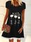 Floral Casual Lace Short Sleeve A-line Dress