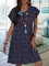 V Neck Casual Weaving Dress