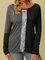 long sleeve paneled T-shirt
