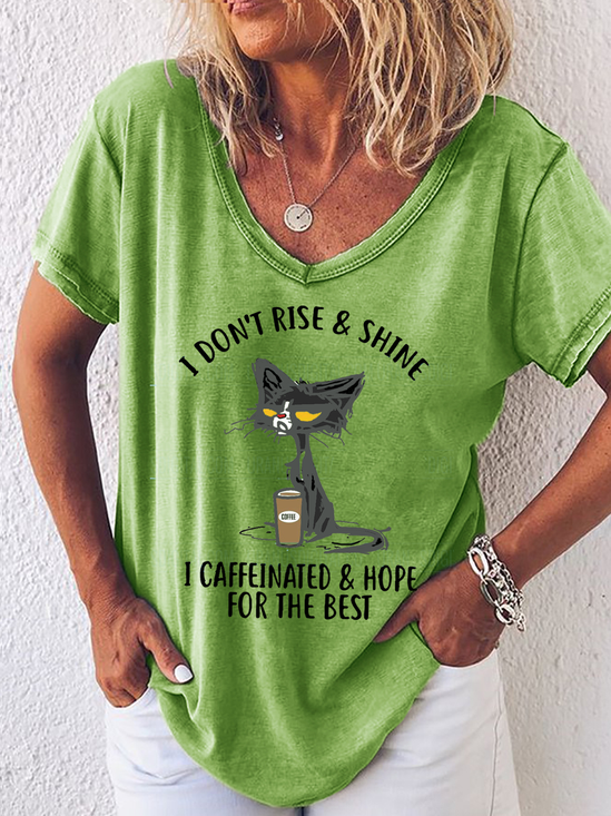 I Caffeinated And Hope For The Best Shirt&Top