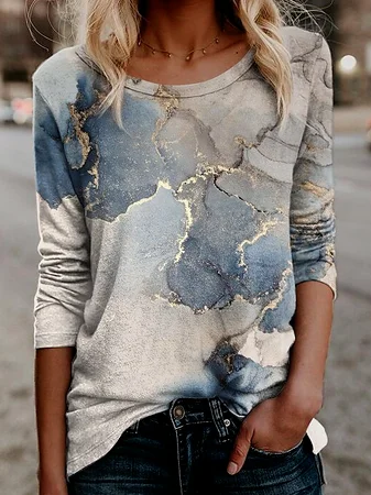 Crew Neck Loose Casual T-Shirt