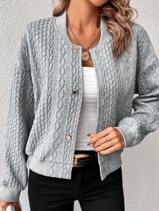 Stand Collar Loose Casual Jacket